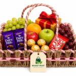 Basket Root Premium Fruit & Chocolate Gift Hamper | Handwoven Luxury Gift Basket for Festivals, Birthdays & Corporate Gifting